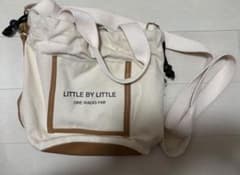 LITTLE BY LITTLE キャンバス ショルダーバッグのサムネイル