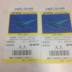 美ら海水族館 チケット 二枚のサムネイル