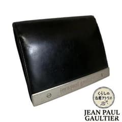 ジャンポールゴルチエ 財布 メタルプレート ブラック 二つ折り【希少】のサムネイル