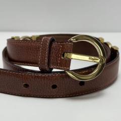 フェラガモ ベルト レザー ゴールド金具 ガンチーニ ヴィンテージ 黒 赤 Salvatore Ferragamo (サルヴァトーレフェラガモ) リバーシブル