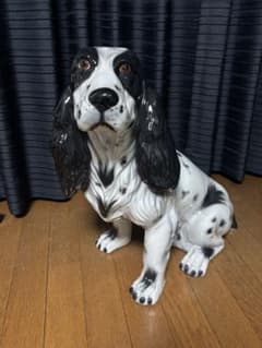 イタリア製 陶器 置物 コッカースパニエル オブジェ 犬 - メルカリ