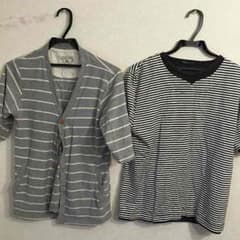 カーディガン、重ね着風Tシャツセットのサムネイル