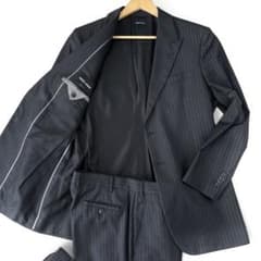最高峰 ジョルジオアルマーニ ARMANI シルク混 セットアップスーツ 50