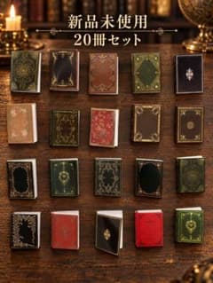 【新品未使用‼️】ミニチュア 本 20冊セット ドールハウス 雑貨 豆本のサムネイル