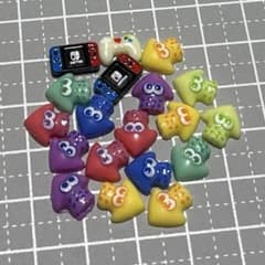Nail art parts, Splatoon game, 20 pieces