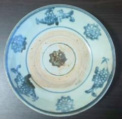 初期伊万里 古伊万里 染付 皿 魚文 骨董品 - メルカリ