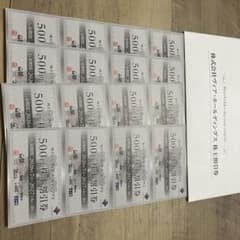 株式会社ヴィア・ホールディングス 株主割引券 500円券×16枚のサムネイル
