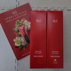 山田養蜂場 RJヘアカラートリートメント ダークブラウン 2本セット