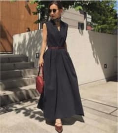 アメリヴィンテージ　ロングワンピース　ネイビー　タグ付きのサムネイル
