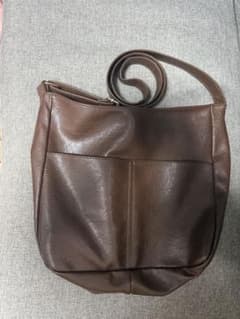ブラウン　ショルダーバッグ　古着　美品のサムネイル