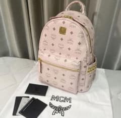 MCM パウダーピンクリュック Sサイズ(エムシーエムリュック)のサムネイル
