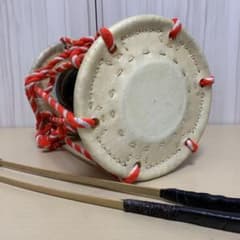 す様、専用ページ 八木節、お囃子用、鼓２個、バチ付き m88761327697_1.jpg?1781763944