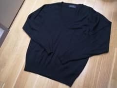 【美品】Vネックスクールセーター黒★LLサイズのサムネイル