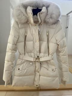 新品 MICHAEL KORS ベルト付きダウンジャケット XS Bone - メルカリ