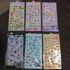 ぷっくりクリアシール 6枚セットのサムネイル