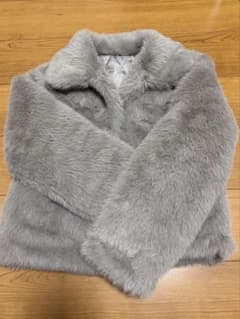 【完売品】　GRL　ステンカラーファーコート　kd112　グレージュのサムネイル
