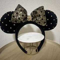 ミニー　カチューシャ　リボン　ディズニー　スパンコールのサムネイル