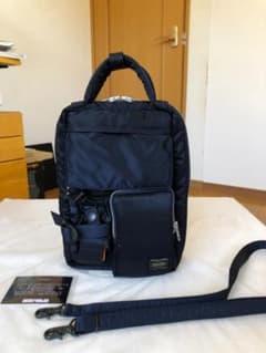 激美品 ヘッドポーター タンカー ショルダー バッグ ネイビー 藤原