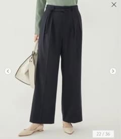 〖美品〗ユナイテッドアローズ ストレートパンツ黒のサムネイル