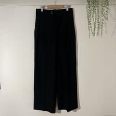 ハイウエスト ワイドパンツ ブラックのサムネイル