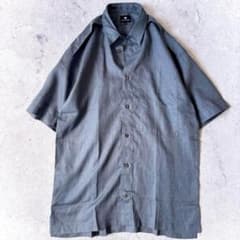 美品 ISSEY MIYAKE IM イッセイミヤケ リネン 半袖シャツ グレー