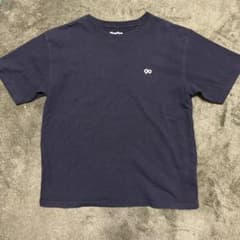 9090 ワンポイントTシャツ ブラック　無地Tのサムネイル