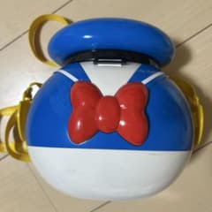 ドナルドダック　ポップコーンバケツ　赤いリボン付きのサムネイル
