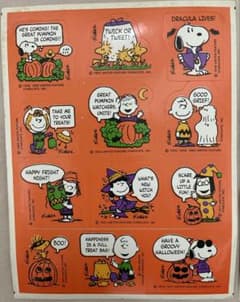 スヌーピー ハロウィン ステッカーセットのサムネイル