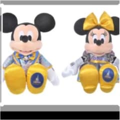 wdw 50周年　ミッキーミニーセット　ぬいぐるみ　ディズニーのサムネイル