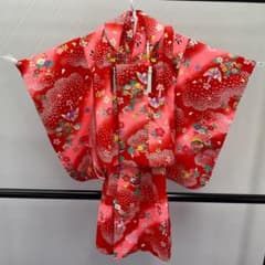 Y★1923★ 被布セット アンサンブル 女の子 着物 襦袢 三つ身 Y☆1923☆ 被布セット アンサンブル 女の子 着物 襦袢 三つ身