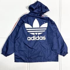 【90s】adidas アディダス デサント製 ジャケット カバーオール デッドストック【 adidas 】90sナイロンジャケット（フード付