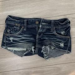 デニム ショートパンツ ダメージ加工 Sのサムネイル