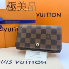 極美品】ルイヴィトン ダミエ ポルト モネ ビエ トレゾール 二つ折り
