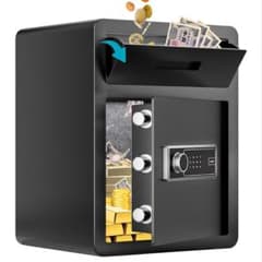 新品】投入式金庫 家庭用 59L キャビネット金庫 ダブルアラーム機能