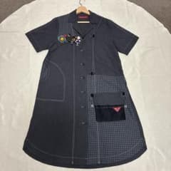 美品　アルベロベロ　オレボレブラ ポシェット付き 半袖　シャツ ワンピース 美品 アルベロベロ オレボレブラ ポシェット付き 半袖 シャツ