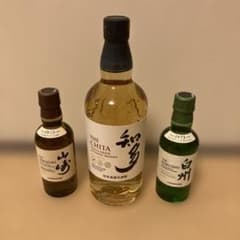 山崎・白州・知多 ウイスキー 3本セット　180ml サントリー ウイスキー 知多 山崎 白州 3本セット - メルカリ