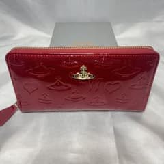 新品 Vivienne Westwood エナメル 赤 レッド 長財布 大人気 - メルカリ