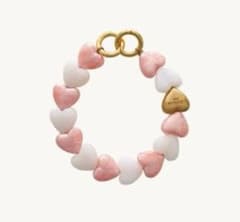 【LOUVINI】ハンドストラップ PETIT CUORE PINK-WHITEのサムネイル