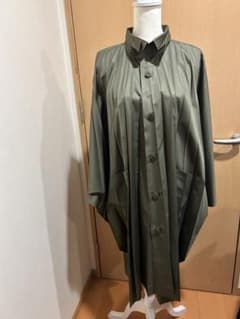 ⭐️meイッセイミヤケカーキコート未着用極美品⭐️ - メルカリ