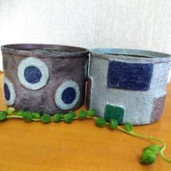 リメ缶　２缶セット　多肉　寄せ植えのサムネイル