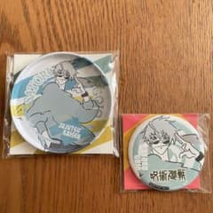 呪術廻戦　五条悟　セブンイレブン　コラボ　非売品　缶コースター＆缶バッジ　セットのサムネイル