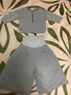 【るる様専用】マタニティ 授乳口付 セットアップ ミルクティーのサムネイル