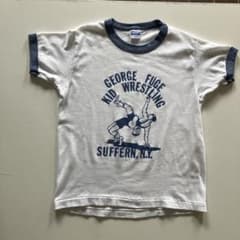 80's Hanes ヴィンテージ リンガーTシャツ (L14-16)のサムネイル