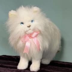HANSA 廃盤品長毛ホワイト猫ぬいぐるみ　ハンサ HANSA 廃盤品長毛ホワイト猫ぬいぐるみ ハンサ - メルカリ