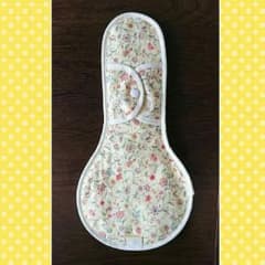 33cm 夜用 布ナプキン  淡い黄色 花柄のサムネイル