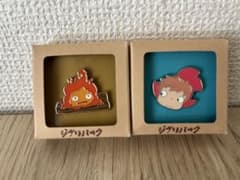 지브리 파크 한정 핀 배지 칼시퍼 & 포뇨