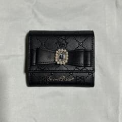 茜*音様 SecretDoor 3ツ折財布 ビジュー ブラックのサムネイル