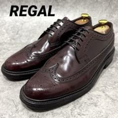 美品】REGAL リーガル 25cm ウィングチップ ビジネスシューズ レザー