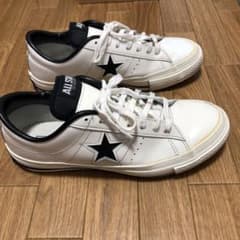 CONVERSE コンバースワンスターレザー日本製US7 25.5cm  白✖️黒のサムネイル