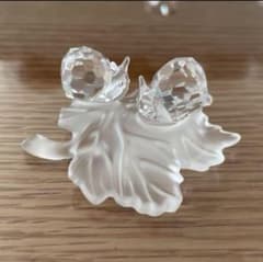 【SWAROVSKI スワロフスキー】葉っぱの上のかたつむり☘ 置物 インテリア m88872232668_1.jpg?1753661691